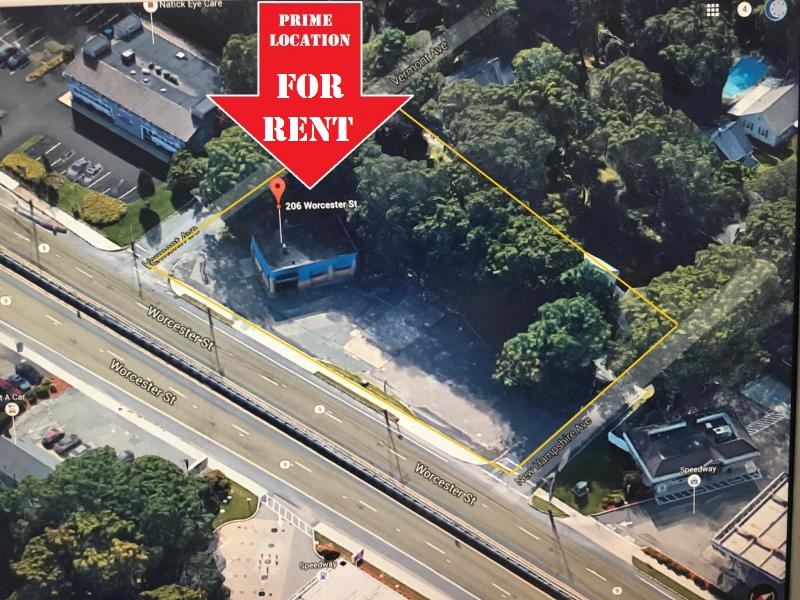 Commercial building on rt 9 for rent lease sale natick framingham wellesley ma