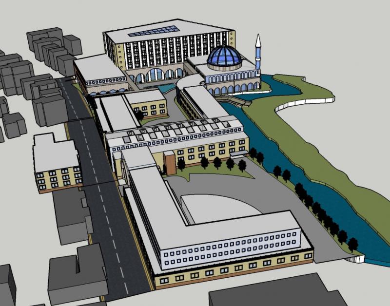 Large development land with buildings old mills for sale in Hyde Park, Mass