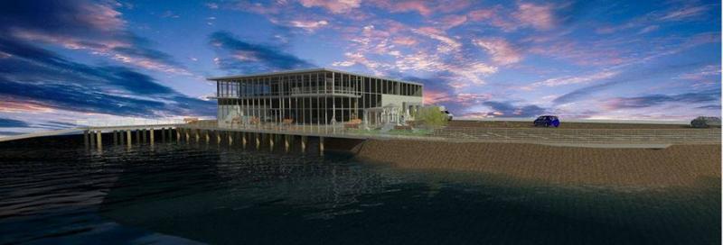 Building on water for sale in Revere MA route 1A zoned highway business